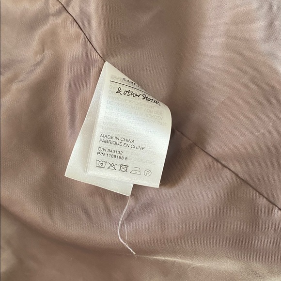 & Other Stories gray long trench coat - Picture 8 of 9